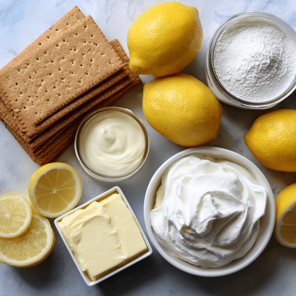 Lazy Day Lemon Cream Pie Bars– The Creamiest Treat for Your Easiest Day 7 Ingredients for lazy day lemon cream pie bars